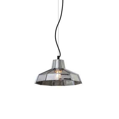 Pendente simples MUZON de cristal LED E27 em cores.