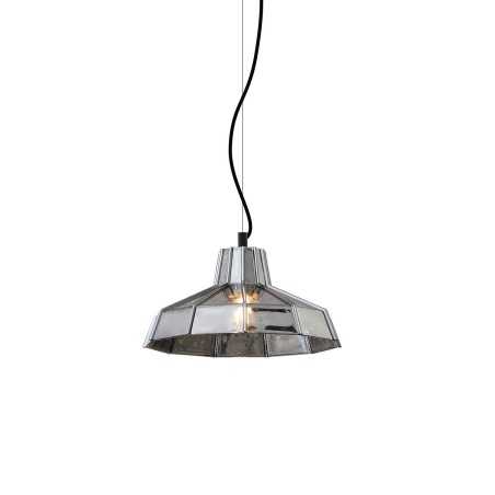 Pendente simples MUZON de cristal LED E27 em cores.