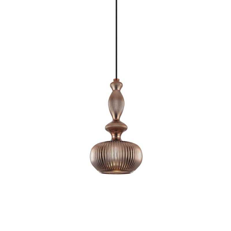 Pendente simples VALIN em cristal LED E27 em várias cores