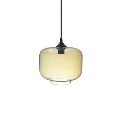 Pendente simples MURTEL em metal com LED E27 em várias cores.