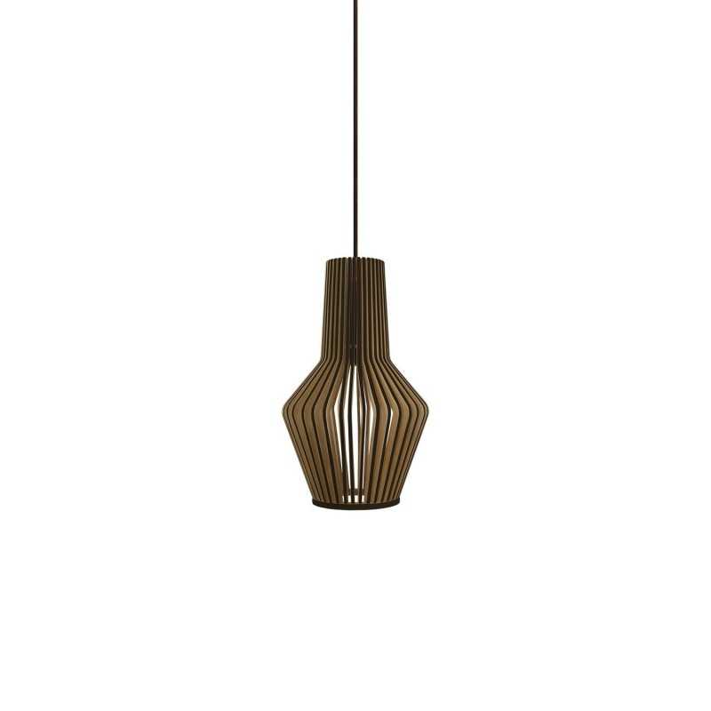 Pendente simples SAULX em madeira E27 LED