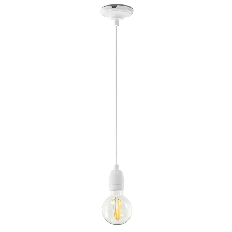 Pendente simples RAUST em cerâmica E27 LED