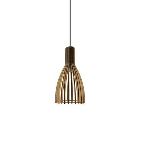 Pendente simples POIXE em madeira E27 LED