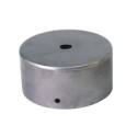 Suporte de ferro alto para pintura, com 80 mm de diâmetro e uma saída.