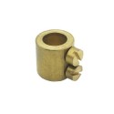 Prisioneiro de metal latonado com parafusos para tubo de 10.