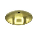 Tampa côncava de latão para globo de 135mm de diâmetro x 20mm.