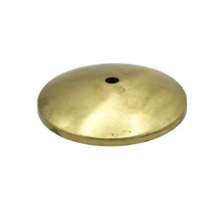 Tampa cúpula para globo em latão, 105 mm de diâmetro x 4 mm.