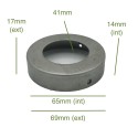 Suportes de ferro para lâmpadas 65mm x 14mm com parafusos E27.