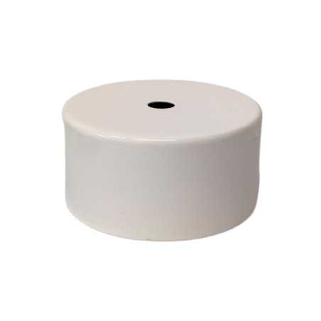 Tampa de globo branco de 78mm de diâmetro x 37mm.