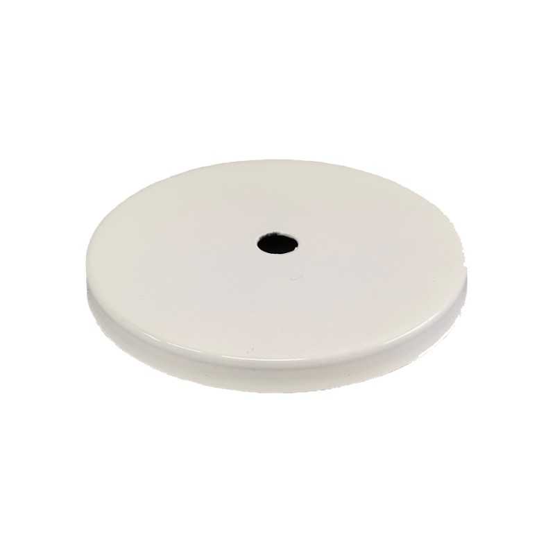 Tampa de globo branco de 58mm de diâmetro x 9mm.