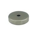 Tampa para bocal de balão em aço escovado, 40mm de diâmetro x 2mm.