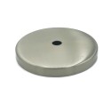 Tampa para globo em aço escovado, diâmetro de 99mm x 6mm.