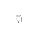 Lâmpada LED vintage globo 95mm 8W regulável 4000K