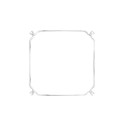 Estrutura quadrada para criar pendentes de luz