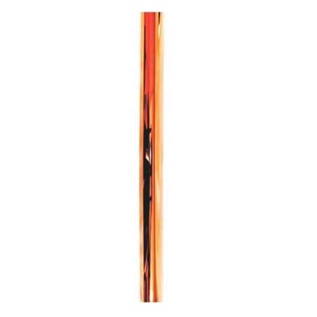 Tubo de metal oco de cobre com 12mm de diâmetro e 200mm de comprimento.