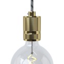 Portalâmpada dourada em latão acetinado E27 de design