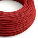 Cabo decorativo têxtil por metros homologado vermelho jasper