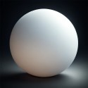 Bola globo de polietileno sem pescoço para postes de luz e lâmpadas.