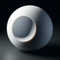 Bola globo de polietileno sem pescoço para postes de luz e lâmpadas.