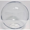 Globo de PMMA (polimetacrilato) transparente sem pescoço.