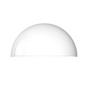 Cúpula de acrílico branco para criar luminárias.