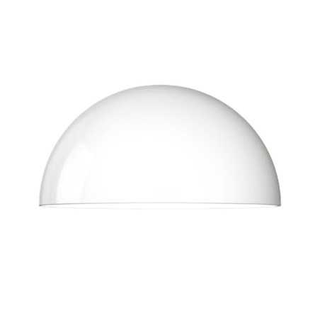 Cúpula de acrílico branco para criar luminárias.