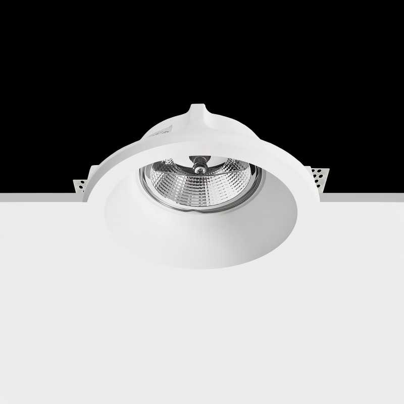 Foco de gesso de 160 mm de diâmetro x 126 mm de altura para AR111