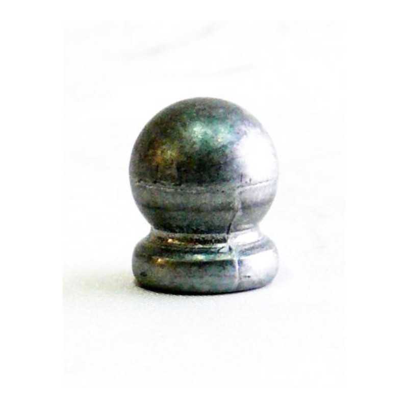Top final em forma de bola decorativa de zamac de 18mm.