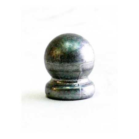 Top final em forma de bola decorativa de zamac de 18mm.