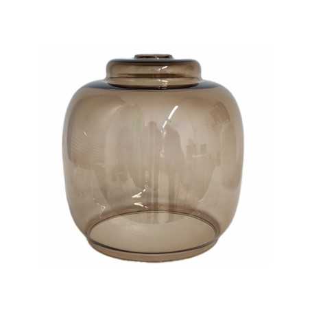 Campainha de cristal na cor fumê 250mm x 265mm