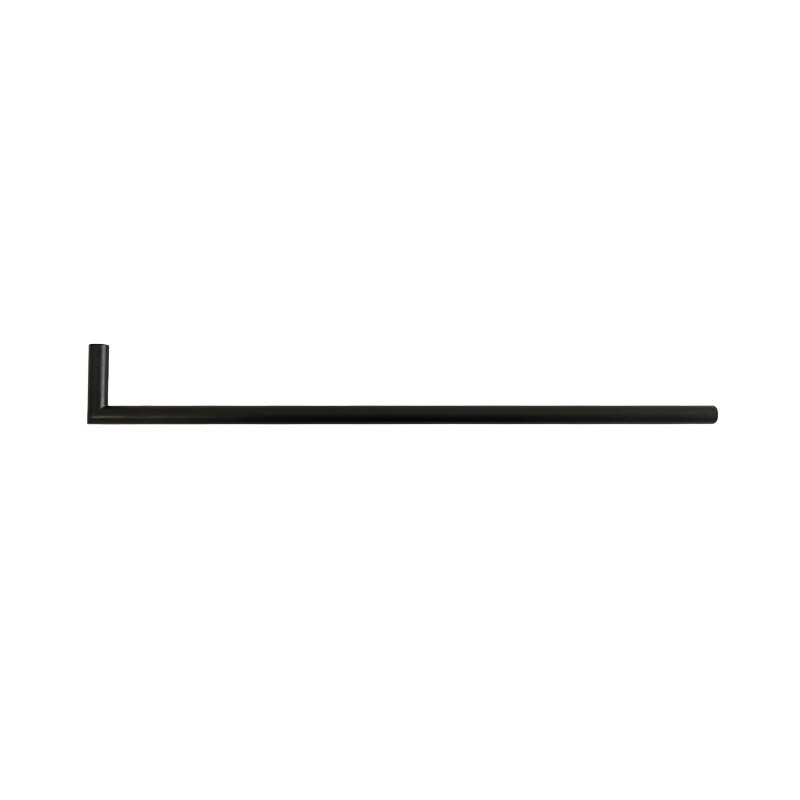 Tubo em L preto 12mm M10/100 para candeeiros | ACESSORIOS CANDEEIROS
