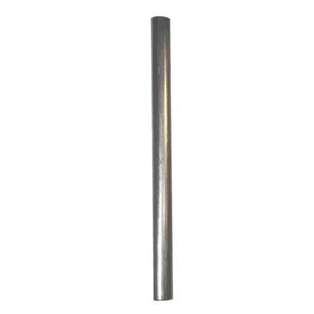 Tubo de metal de ferro sem rosca, com 12mm de diâmetro e 17mm de comprimento.