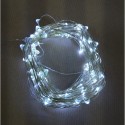Cordão com 50 luzes LED grão de arroz a pilhas