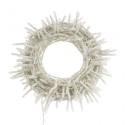 Tira de 100 LED cálidos, conectables, 6,5 metros de luz fija con cable transparente.