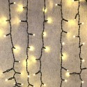 Cortina 600 LEDs quentes IP65 conectáveis c/negro 200x300