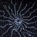 Tela de aranha 600 LEDs luz fria programável 175cm de diâmetro