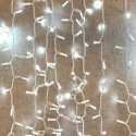 Cortina 300 LEDs frios IP65 interligáveis cabo branco 200x150