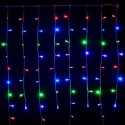 Cortina 256 LED RGB programável cabo verde 160x150