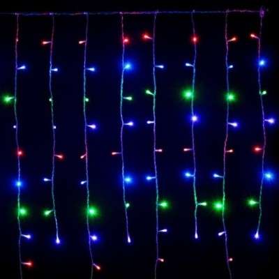 Cortina 256 LED RGB programável cabo verde 160x150