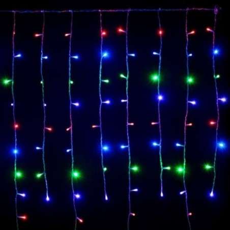 Cortina 256 LED RGB programável cabo verde 160x150
