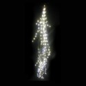 Cascata 125 LEDs grão de arroz fixos luz fria 100cm de comprimento