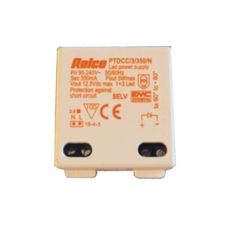 Controlador para LED de 12VDC até 60W 5A entrada 100-240V