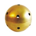 Esfera de latão para montagem em luminárias 100mm com 12 + 2 saídas.