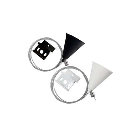 Kit de suspensão para pendurar trilhos trifásicos.