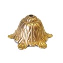 Acessório de bronze decorado em relevo de 120mm para lâmpadas.