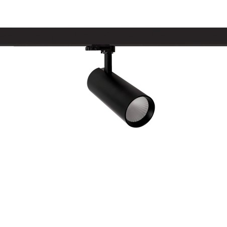 Foco de LED trifásico 30W e 3000lm 38º com seletor de tonalidade.