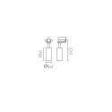 Foco de LED trifásico 40W e 4000lm 38º com seletor de tonalidade