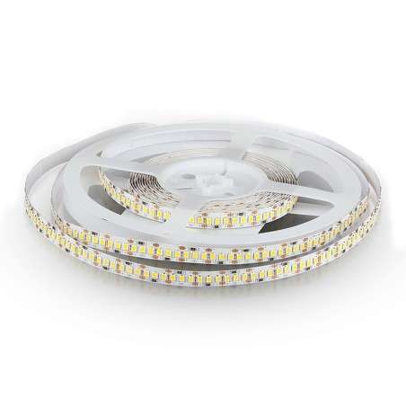 Rolo de 5 metros de fita LED 24V, com abertura de 120º, várias potências reguláveis, IP20 para uso interior.