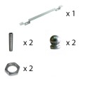 Suporte de ferro de 450 mm de diâmetro x 20 mm com uma saída