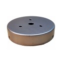 Suportes de balão de ferro bruto 115mm x 18mm com parafusos.